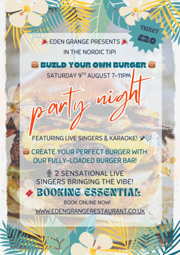 Build your own burger party night